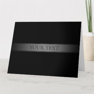 Simple Elegant Gradient Stripe Editable Colour Card