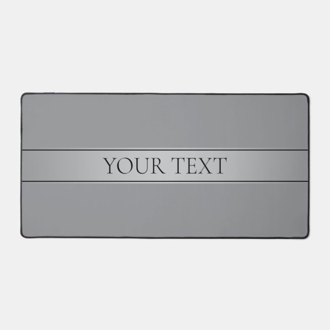 Simple Elegant Gradient Stripe Editable Colour Desk Mat (Front)
