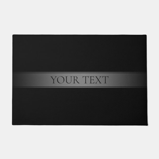 Simple Elegant Gradient Stripe Editable Colour Doormat (Front)