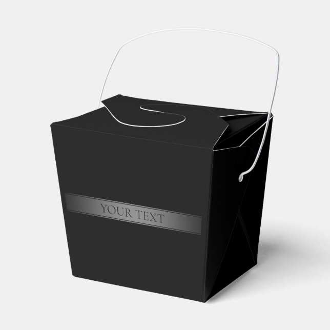 Simple Elegant Gradient Stripe Editable Colour Favour Box (Front Side)