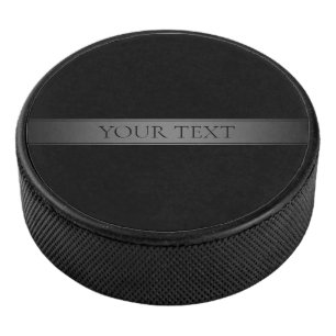 Simple Elegant Gradient Stripe Editable Colour Hockey Puck