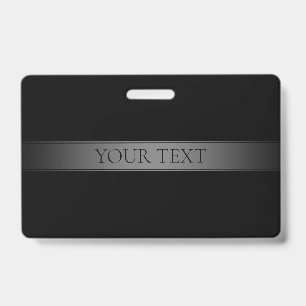 Simple Elegant Gradient Stripe Editable Colour ID Badge