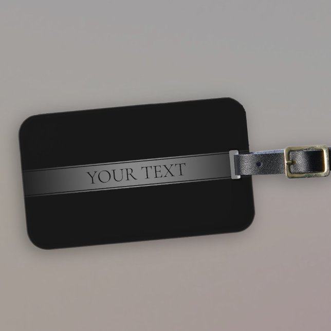 Simple Elegant Gradient Stripe Editable Colour Luggage Tag (Creator Uploaded)
