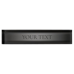 Simple Elegant Gradient Stripe Editable Colour Nameplate