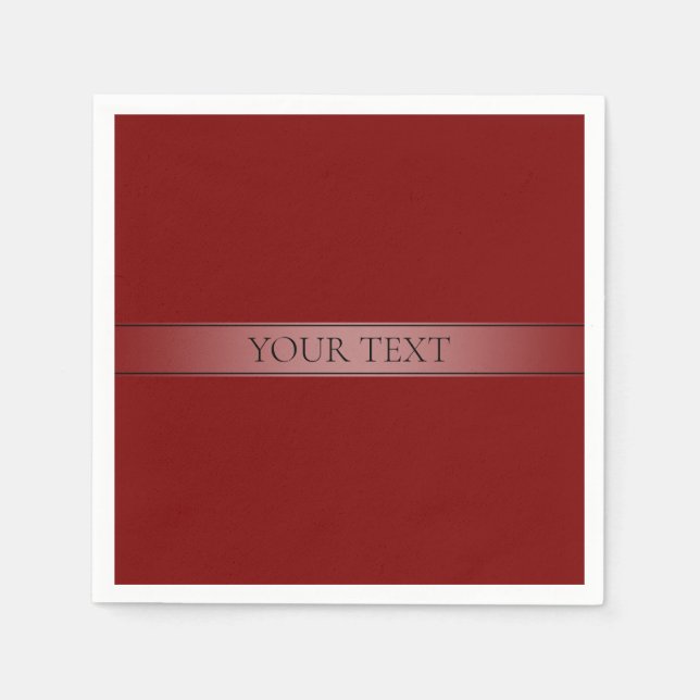 Simple Elegant Gradient Stripe Editable Colour Napkin (Front)