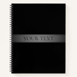 Simple Elegant Gradient Stripe Editable Colour Notebook