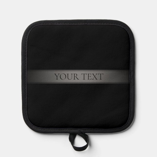 Simple Elegant Gradient Stripe Editable Colour Pot Holder (Front)
