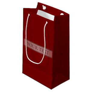 Simple Elegant Gradient Stripe Editable Colour Small Gift Bag