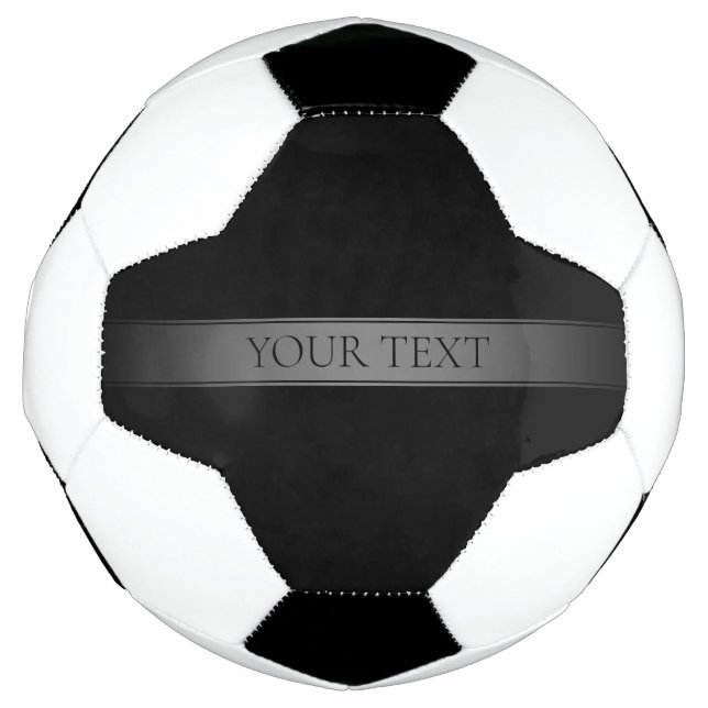 Simple Elegant Gradient Stripe Editable Colour Soccer Ball (Front)