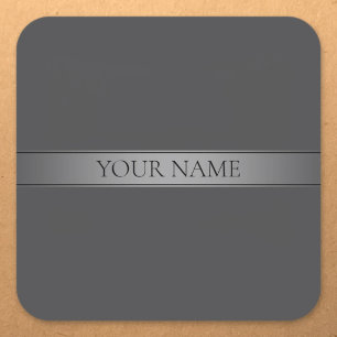 Simple Elegant Gradient Stripe Editable Colour Square Sticker