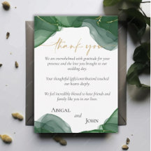 Simple elegant green and gold wedding