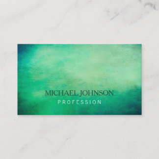 Simple Elegant Green Vintage Background Business Card