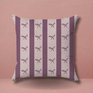 Simple Elegant Greenery Coquette Bows Pattern Cushion