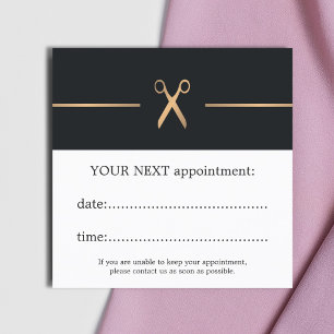 Simple Elegant Hair Stylist Appointment Card