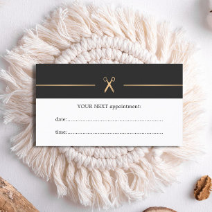 Simple Elegant Hair Stylist Appointment Card