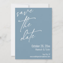Simple Elegant Handwriting Script Dusty Blue