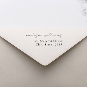 Simple Elegant Handwritten Name Return Address Self-inking Stamp