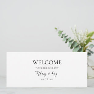 Simple Elegant Hanging Seating Chart Header