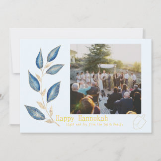 Simple Elegant Hannukah Card