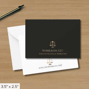 Simple Elegant Justice Scale Legal Card