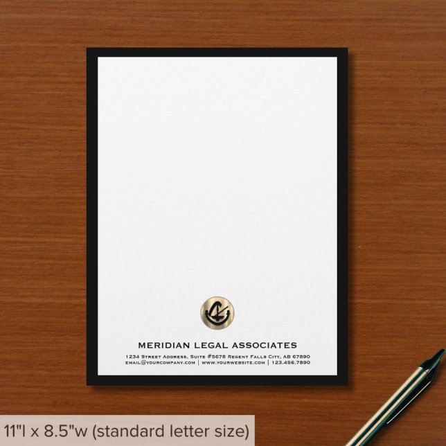 Simple Elegant Law Firm Letterhead (Creator Uploaded)