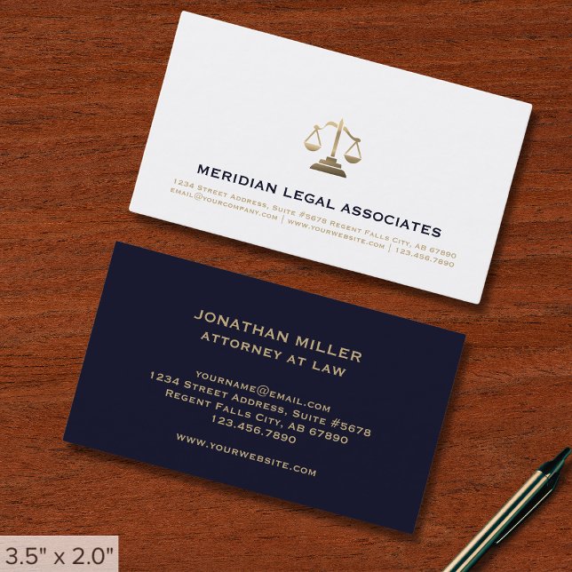 Simple Elegant Legal Business Card (Creator Uploaded)