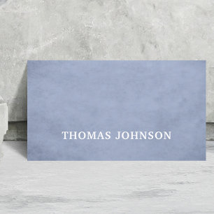 Simple Elegant Light Blue Consultant Business Card