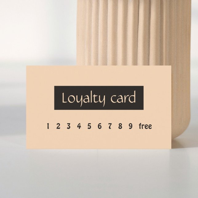 Simple Elegant Light Pink Beauty Loyalty Card (Creator Uploaded)