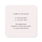 Simple Elegant Light Pink Beauty Salon