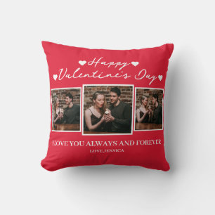 Simple Elegant Love valentine's day Couple photo Cushion