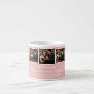 Simple Elegant Love valentine's day Couple photo Espresso Cup