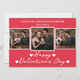 Simple Elegant Love valentine's day Couple photo Holiday Card