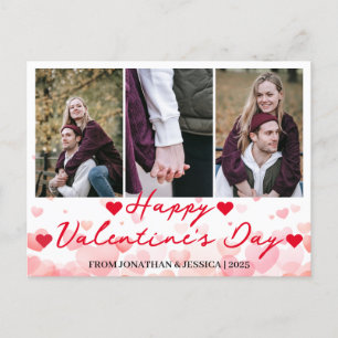 Simple Elegant Love valentine's day Couple photo Holiday Postcard