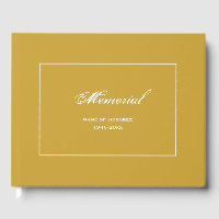 Simple, Elegant Memorial Service Gold