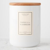 Simple Elegant Minimal Candle Label