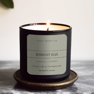 SIMPLE ELEGANT MINIMAL MODERN DUSKY GREY GREEN  SQUARE STICKER