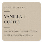 SIMPLE ELEGANT MINIMAL MODERN RUSTIC KRAFT