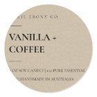 SIMPLE ELEGANT MINIMAL MODERN RUSTIC KRAFT