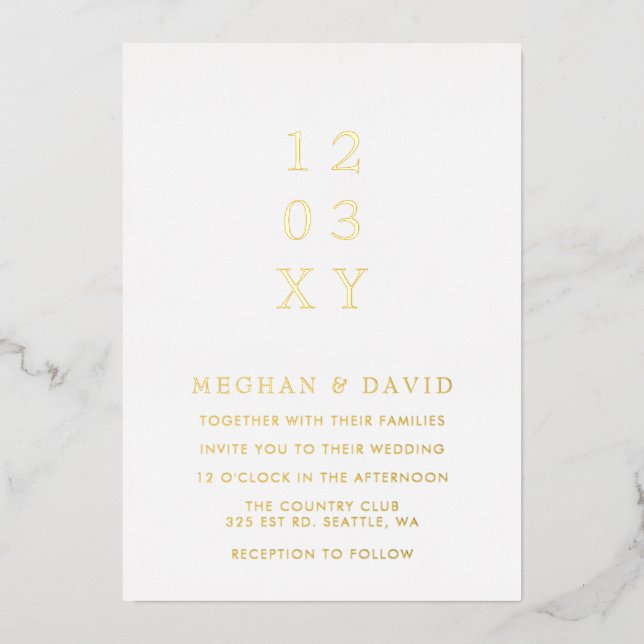 Simple Elegant Minimal Modern White Wedding (Front)