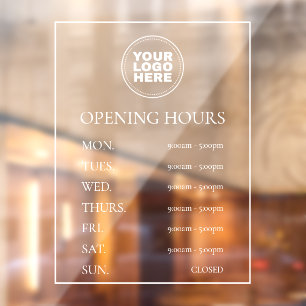 Simple Elegant Minimal Opening Hours