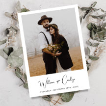 Simple Elegant Minimal Photo Wedding