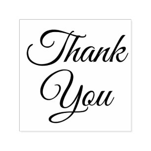 Simple Elegant Minimalist #79 THANK YOU only Self-inking Stamp
