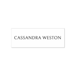Simple Elegant Minimalist #82 Name Only Self-inking Stamp