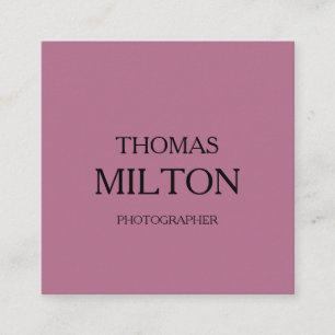 Simple Elegant Minimalist Modern QR Code Square Bu Business Card