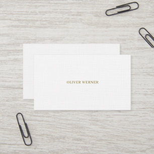 Simple Elegant Minimalist Premium Linen Business Card