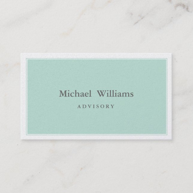 SIMPLE ELEGANT MINIMALIST PROFESSIONAL BUSINESS CARD (Front)