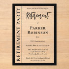 Simple Elegant Minimalist Retirement Party 