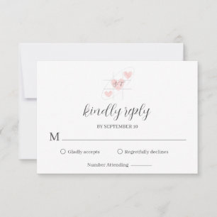 Simple Elegant Minimalist RSVP Card