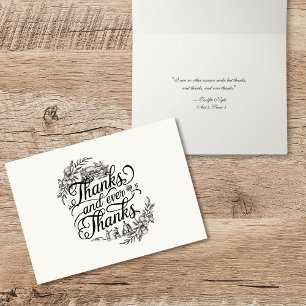 Simple Elegant Minimalist Typography Quote Thank You Card