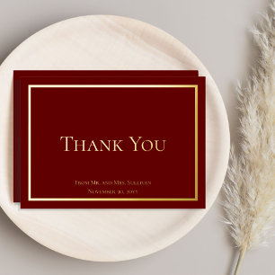 Simple Elegant Minimalist Wedding Thank You